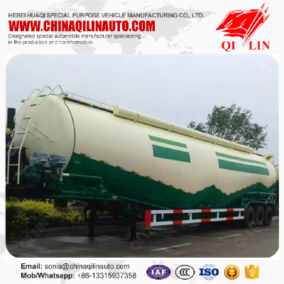 50m3 volume 3 axles lime powder transport tanker truck trailer