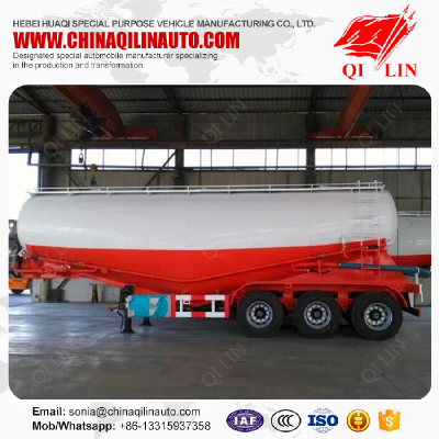 50cbm capacity 3 axles tanker semi trailer for coal ash loading