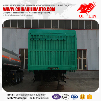 High sided barrier box cattle transport semi trailer