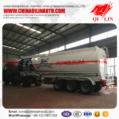 3 compartments aluminum alloy fuel tanker trailer for Africa