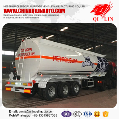 Overall dimension 11500mm*2500mm*3800mm fuel tank semi trailer