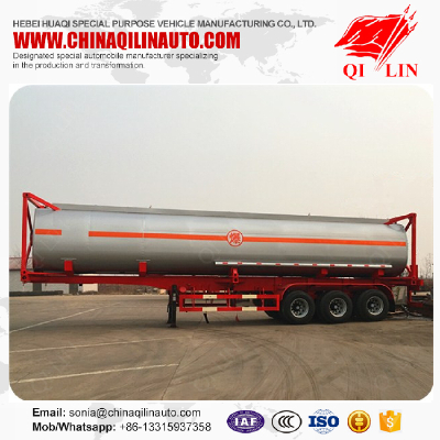 3 axles 40ft container framework tanker semi trailer