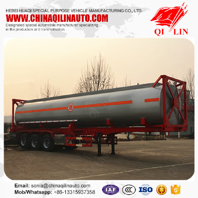 Hot sale stainless steel 40 feet container tanker semi trailer