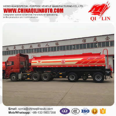 Stainless steel corrosive liquids storage tanker semi trailer