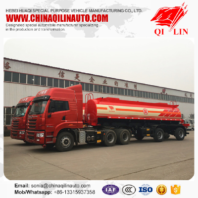 Total weight 40 tons corrosive goods transport tanker trailer
