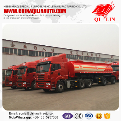 Stainless steel tare weight 8T sulfuric acid tanker trailer