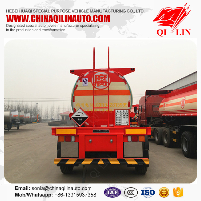 Customized 20cbm 30cbm 40cbm acid chemical tanker semi trailer