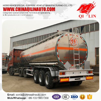 Wheelbase dimensions 6000mm + 1305mm + 1305mm oil tank trailer