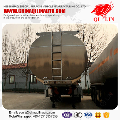 QILIN 3 axles max payload 33 tons oil fuel Tanker semi trailer