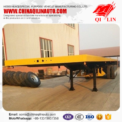 cheap price 20ft 40ft container Flatbed semi trailer on sale