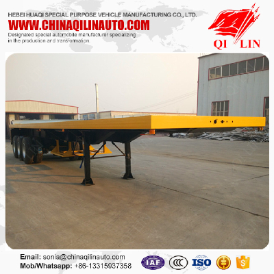 high quality 3 axles 40ft Flatbed semi trailer for sale Kenya