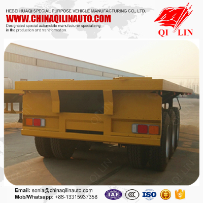 QILIN 40 tons payload Semi trailer for 40ft container loading