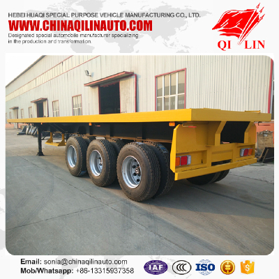 ISO CCC approved 20ft 40ft container Flatbed semi trailer