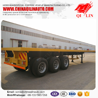 20ft 40ft container Flatbed semi trailer export to Tanzania