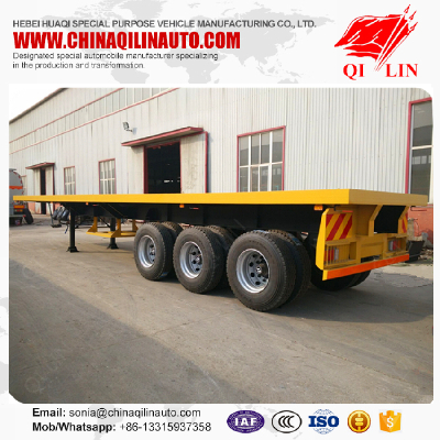 QILIN factory price 20ft 40ft Platform container chassis trailer