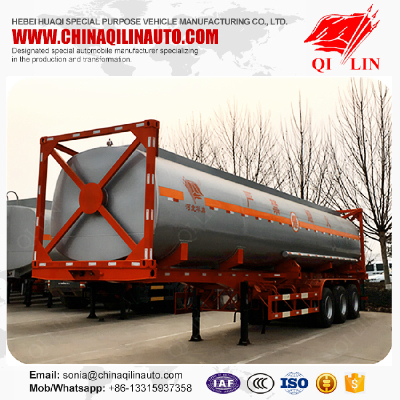 cheap price tri-axle 40ft 45ft Container tanker semi trailer