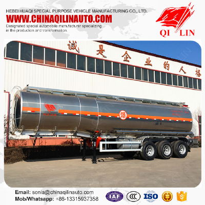 Overall dimension11700mm*2500mm*3750mm fuel Tanker semi trailer