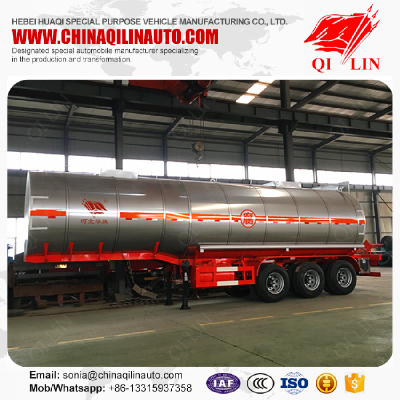 30000 liters thermal insulation liquid chemical Tanker semi trailer