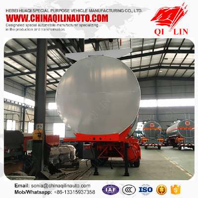 35ft length corrosive chemical insulated Tanker semi trailer