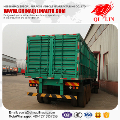 3 axles storehouse bar semi trailer for livestock transport