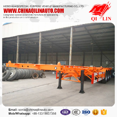 Skeleton semi trailer with high tensile carbon steel material