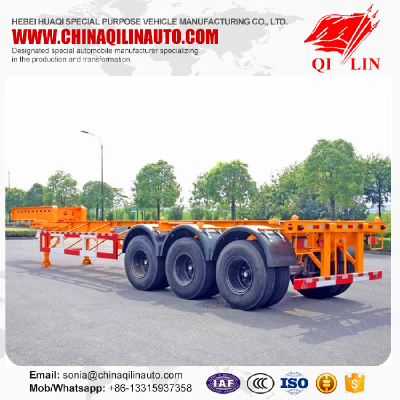 Factory wholesale 50 tons 40 feet skeletal truck semi trailer
