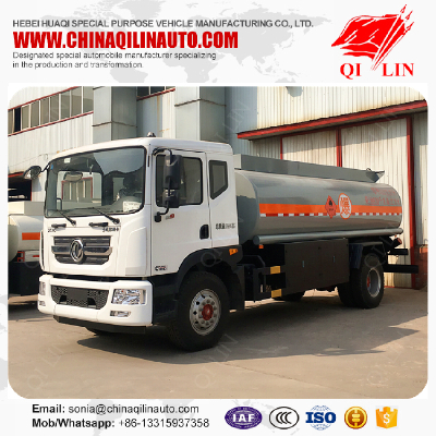 15000 liters fuel tank truck with loading and discharging pumps