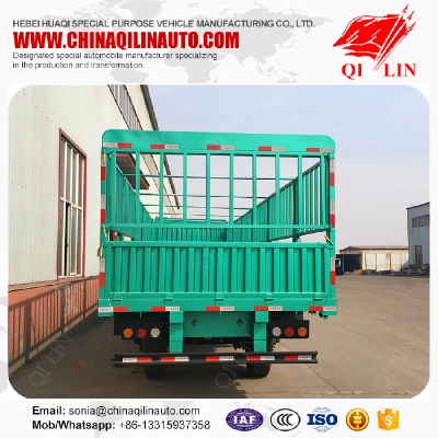 Cheap price 2 / 3 axles cargo fence side wall semi trailer