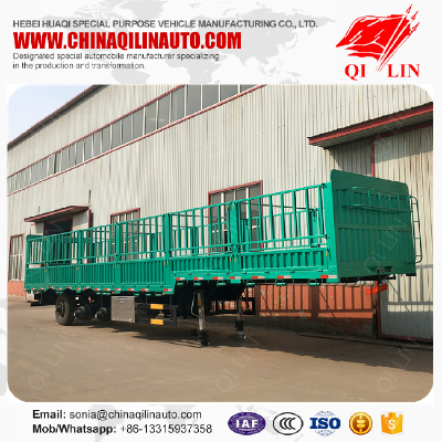 30t - 60t column board fence semi trailer for farm products loading