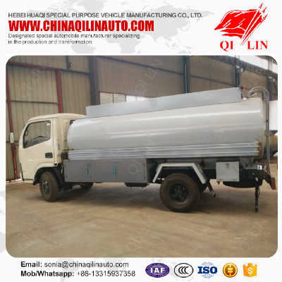 Cheap price 4X2 5000 liters carbon steel oil refuel tank truck