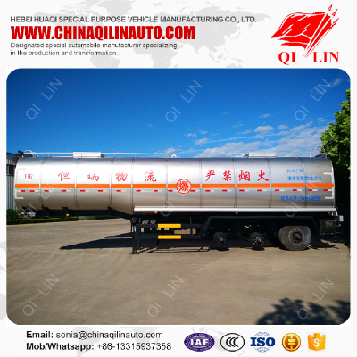 Flammable liquids tank semi trailer with 100mm insulating layer