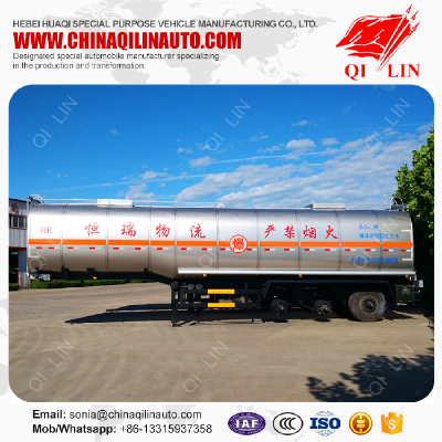 Factory price total weight 40t chemical solvents tank semi trailer