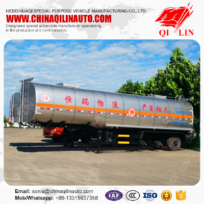 Favorable price 3 axles crude oil storage tank semi trailer