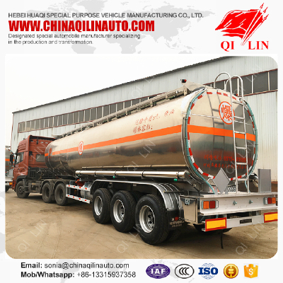 Good quality 3 axles aluminum alloy fuel tank semi trailer