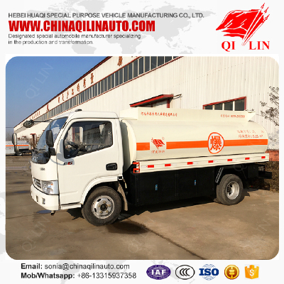 Cheap price 5000L refuel tank truck with Euro 3 emission