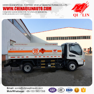 Cheap price carbon steel fuel bowser tank truck for Tanzania