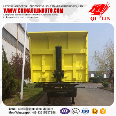 Low price 40cbm self-discharging sand transport semi trailer