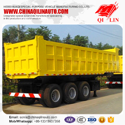 Cheap price heavy load 30ft mining dump semi trailer