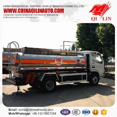 Wheelbase 3300mm 5000 liters refuel tank truck for Saudi Arabia