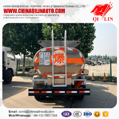 Aluminum alloy fuel tank truck with Commins 120hp engine