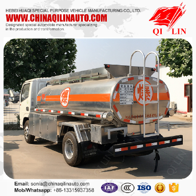 Dongfeng RHD 4X2 oil refueling tank truck with oil pump