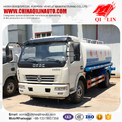 Overall dimension 7200mmX2300mmX2500mm water tank truck for sale
