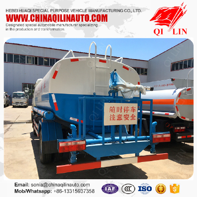 6 wheels landscaping water tanker truck with fire pump