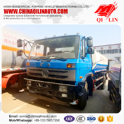 Curb weight 6 tons water tank truck with Commins 180hp engine