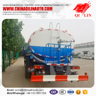 Widely used 13cbm water tank truck with rear sprinkler gun