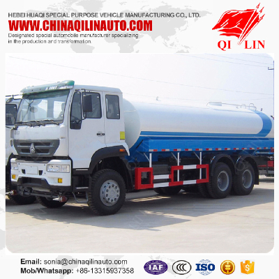 20 tons payload water tank truck with 200hp Yuchai engine