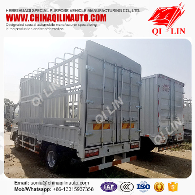 5 tons light cargo storage fence truck with Commins engine