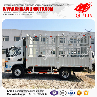 Light duty total weight 4 tons stake box cargo truck