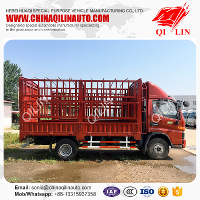 6 meters length light duty livestock lorry truck