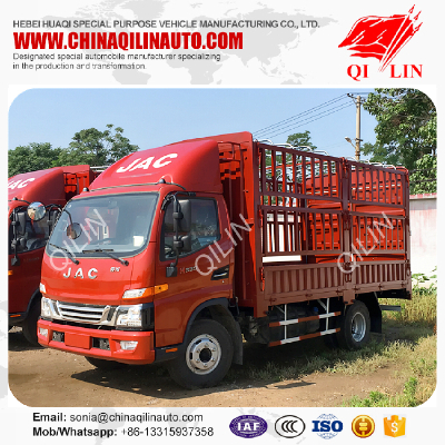 Bulky cargo fence van truck with removable gate